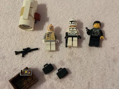 LEGO Star Wars Minifigure Lot 3 Figures Clone Trooper Soldier Accessories