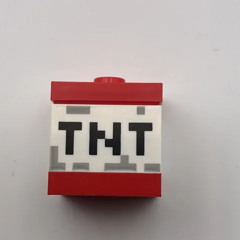 LEGO Minecraft TNT Brick Block Piece