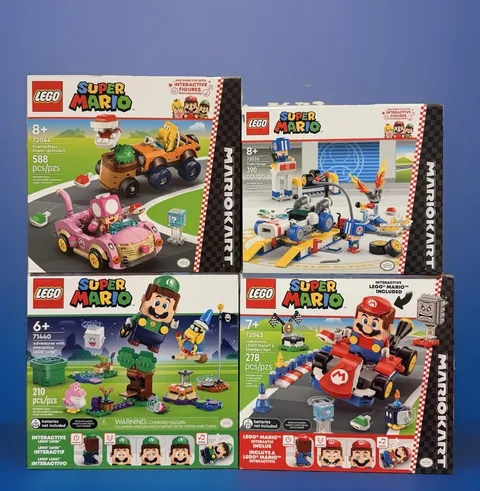 Lego Super Mario 72035 72043 72044 71440 Interactive Mario & Luigi Mariokart Lot