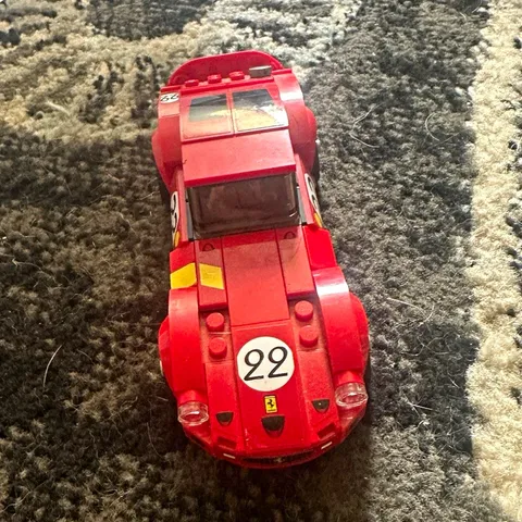 LEGO Ferrari F8 Tributo Brick-Built Race Car Vehicle #22 Decal Red Black