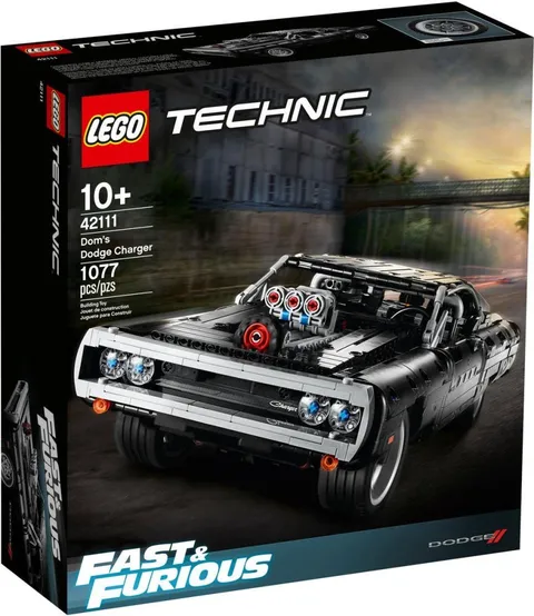 LEGO Technic 42111 Dom's Dodge Charger Fast & Furious 1077pcs Set