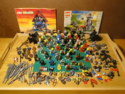 LEGO Minifigures Lot Knights Pirates Castle Horses Weapons Dragons Shields Parts