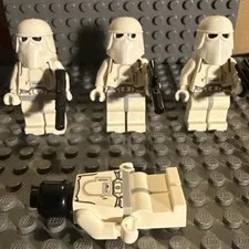 LEGO Star Wars Lot of 4 Snowtrooper Minifigures sw0115 Hoth Army Builder(3 Comp)