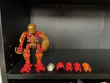 LEGO BIONICLE Stars Tahu Figure 7116 with Golden Armor Set (Missing Sword)