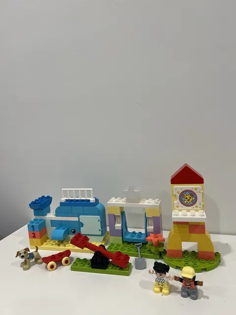 LEGO DUPLO 10991 Dream Playground Swings, Seesaw, Figures, Skate - Toddler Toy