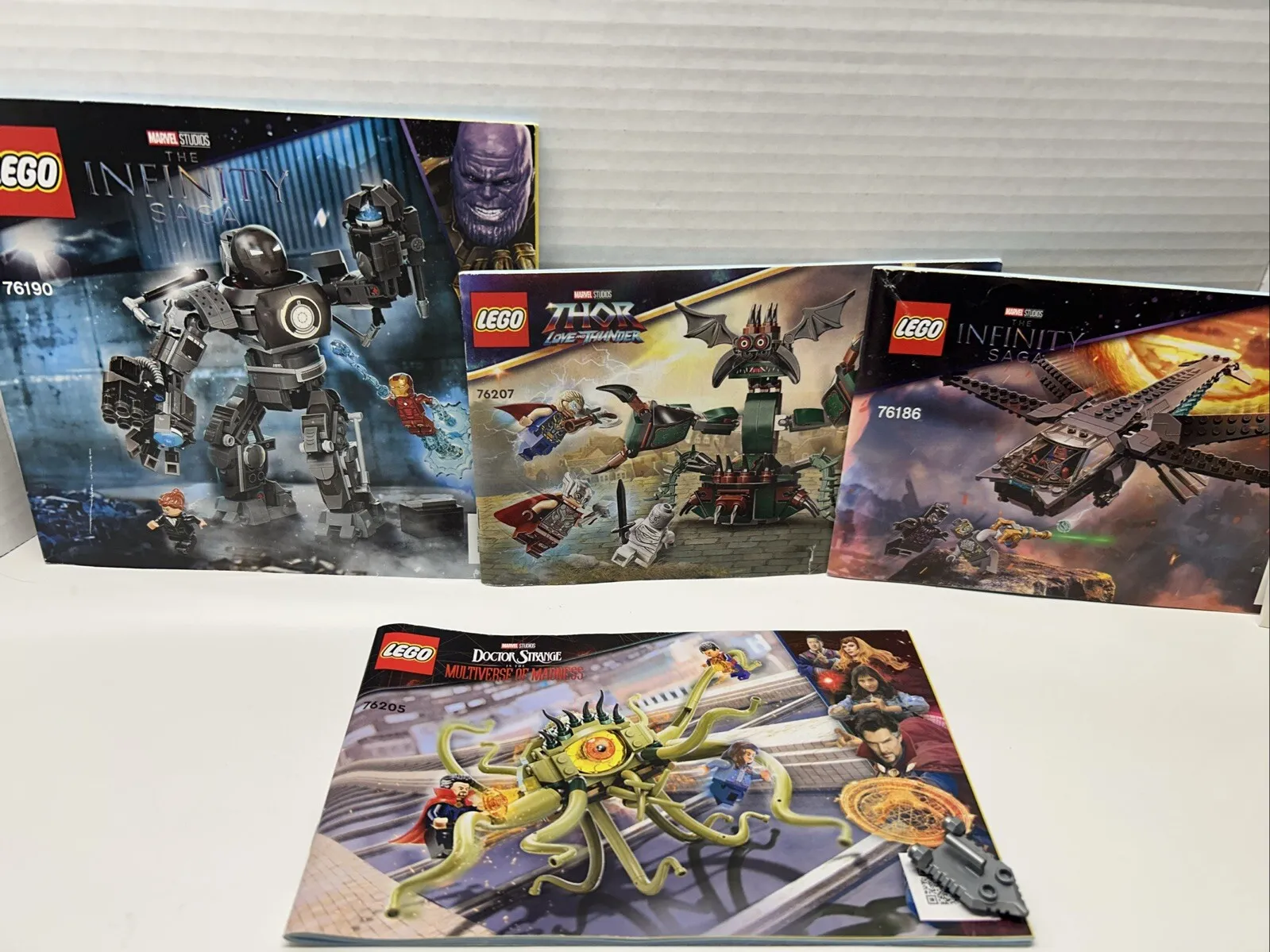 LEGO Marvel Studios Instructions Lot For Infinity Saga, Thor, Doctor Strange