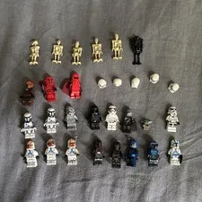 LEGO Star Wars Minifigure Lot Stormtrooper & Clone Trooper w/ Helmets, Droids