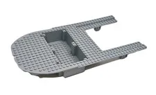 LEGO Boat Hull Bow Light Bluish Gray 40x20x7 Part 18912 60266 60368