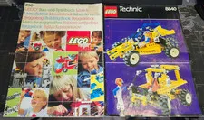 📘🧱Vintage LEGO Catalog No. 250 & Technic 8840 - Instruction Manuals Very Good