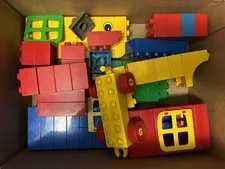 Lego Duplo - Lot Of Basic Pieces A Couple Off Brand