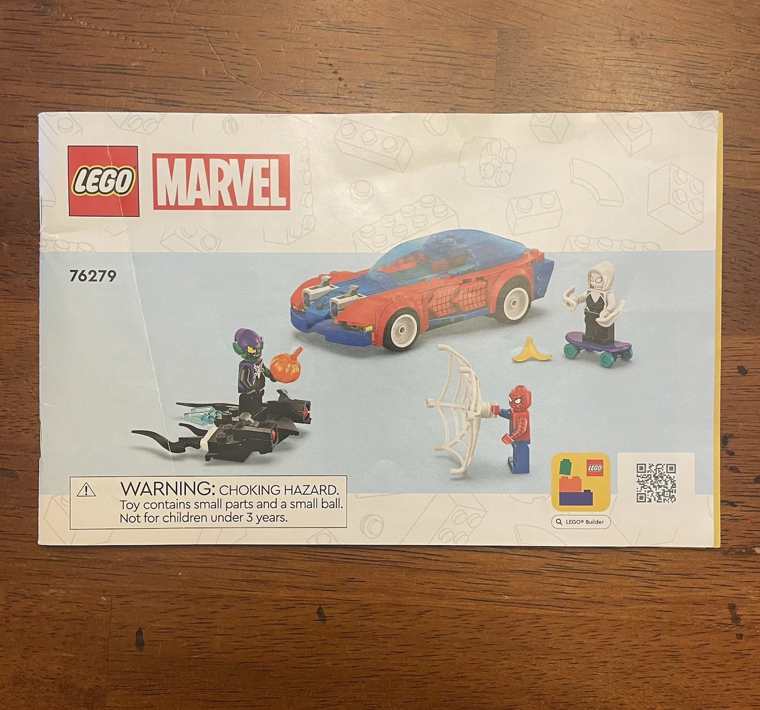 LEGO Marvel Spider-Man Race Car 76279 Illustrated Manual Booklet English