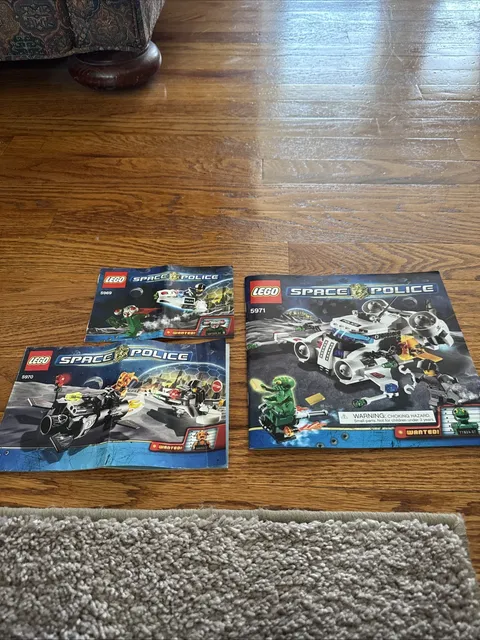 LEGO Space Police Instruction Lot Manuals Only 5969 5971 5970