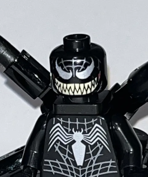✅ LEGO Marvel Minifigure: Venom - Tan Teeth Minifig sh1113, NEW From Set 76334