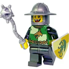 LEGO® Castle Dragon Knight Minifigure Quarters w/ Flail & Shield Kingdoms 853373