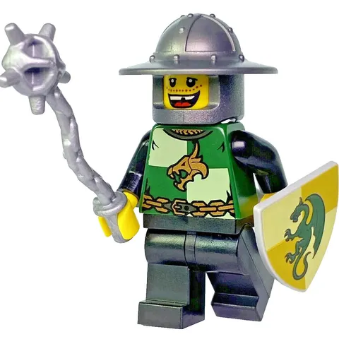 LEGO® Castle Dragon Knight Minifigure Quarters w/ Flail & Shield Kingdoms 853373