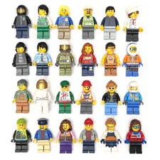 Lego CITY Minifigure Lot 5 Random Assorted Mystery People Citizens & Workers