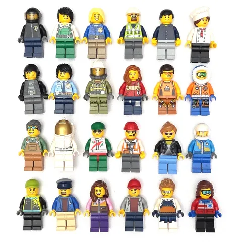 Lego CITY Minifigure Lot 5 Random Assorted Mystery People Citizens & Workers