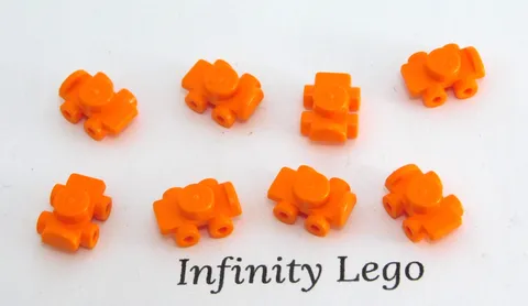 8 LEGO Orange Minifigure Roller Skate Friends Accessory (11253 18747)  8 Pieces