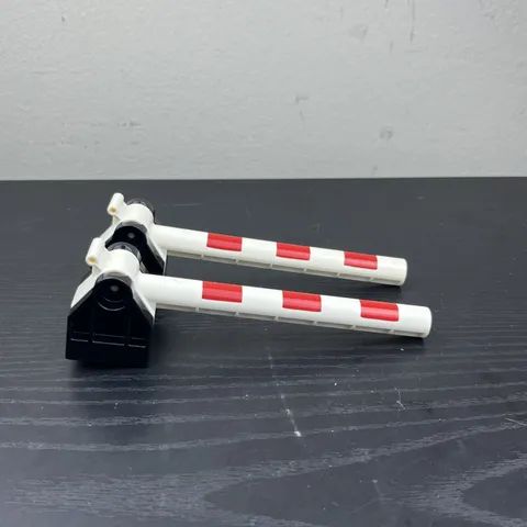 LEGO DUPLO Train Railway Crossing Barriers w/ Bases Lot of 2 Railroad Crossing
