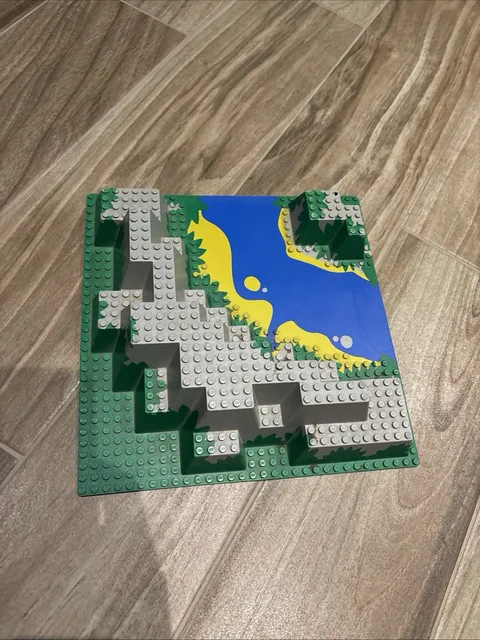 LEGO Baseplate 32X32 Raised Canyon River - VINTAGE Islander Sets 6278,6281