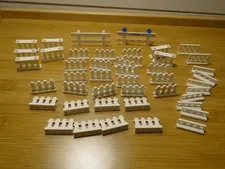 Lego Picket Fence Gate Street Barricade Garden White Castle Lot