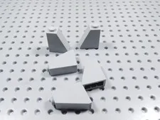 LEGO Lot of 5 Light Bluish Gray 2x1x2 Slopes BC