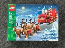 Brand New Sealed LEGO Iconic Santa's Sleigh With Reindeer Building Toy 40499