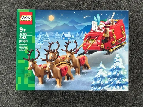 Brand New Sealed LEGO Iconic Santa's Sleigh With Reindeer Building Toy 40499