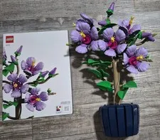 LEGO Botanicals Hibiscus Flower #10372  w/instructions, no box 100% Complete
