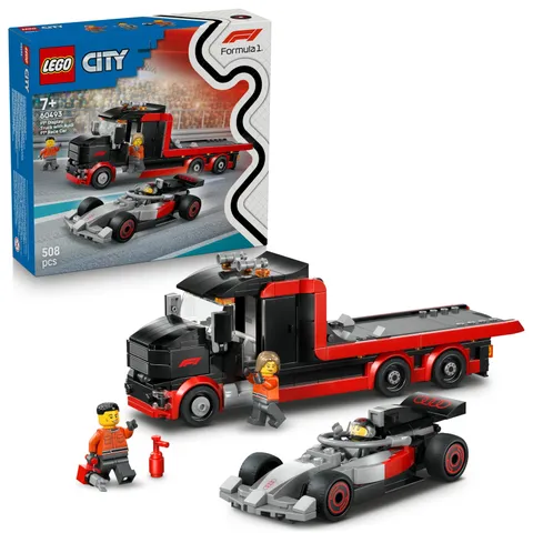 LEGO City F1 Displaytruck met Audi F1 Racewagen Speelgoed voor Kinderen - Bouwpa