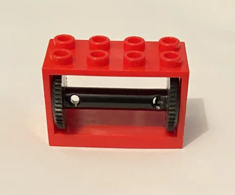 LEGO Red String Reel 2 x 4 x 2