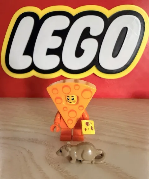 Lego Cheese Costume Fan Minifigure With Accessories 