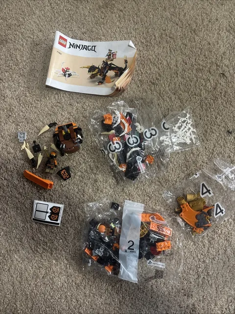 LEGO 71782 Ninjago Cole's Earth Dragon EVO Manual Minifigs