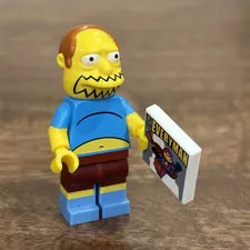 LEGO The Simpsons Series 2 Comic Book Guy Minifigure w/ Printed Tile