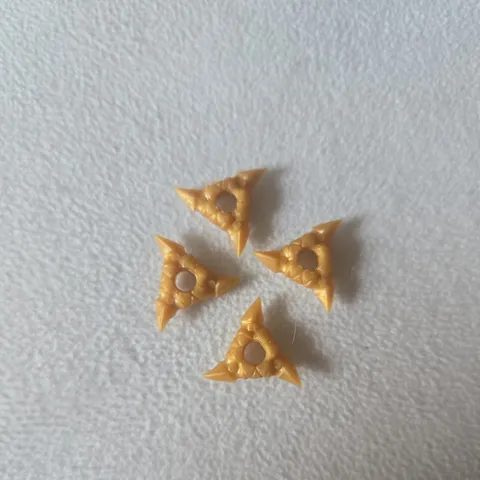 Lego Ninjago Zane Ninja GOLD SHURIKEN Toy Throwing Star Minifig Weapons Lot 4