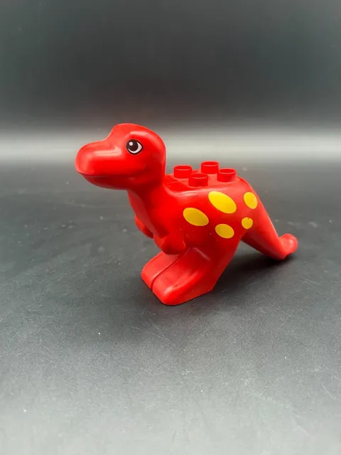 Lego Duplo Red w/ Yellow Spots Dinosaur Adult  T-Rex - Vintage