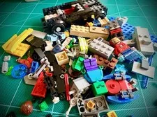 LEGO Mixed Parts Lot Black Muscle Car Iron Man Minifigures Incomplete Bulk