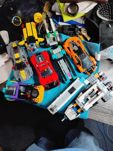 Near complete lot of lego cars