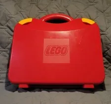 LEGO Red & Yellow Portable Carrying Case with Handle, 7 Compartments, Plastic