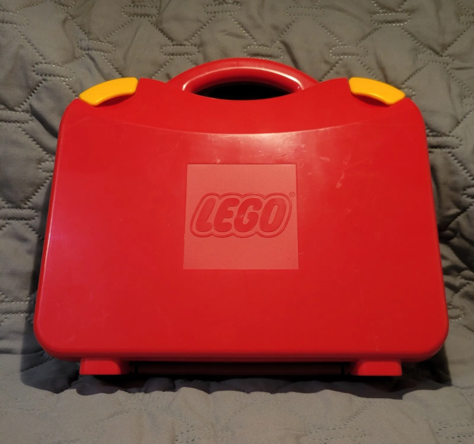 LEGO Red & Yellow Portable Carrying Case with Handle, 7 Compartments, Plastic
