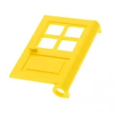 1x lego Door Sheet 1x4x5 Window Cross Yellow Typ2 Drops Open For Front 411193