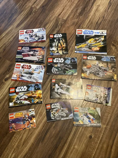 LEGO Star Wars manuals 13 instruction Books Only