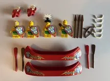 Lego Vintage Islander Minifigures King Kakuha & Accessories (READ DESCRIPTION)