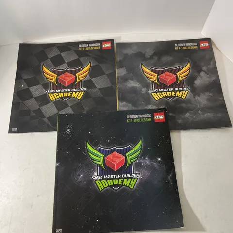 Lot 3 Lego Master Builder Academy Designer Handbook Instruction 20203 Kit 1 4 6 