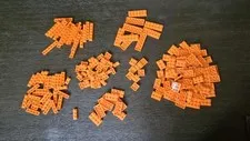 LEGO Bulk Lot 200 Orange Plates Pieces