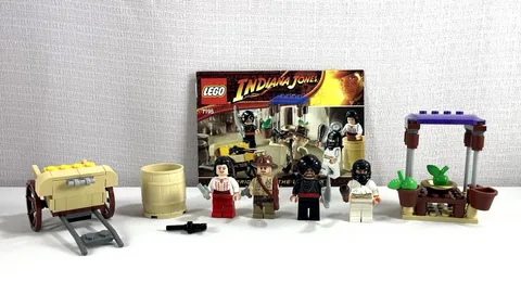 Lego Indiana Jones 7195 Ambush in Cairo Complete Set with 4 Minifigs