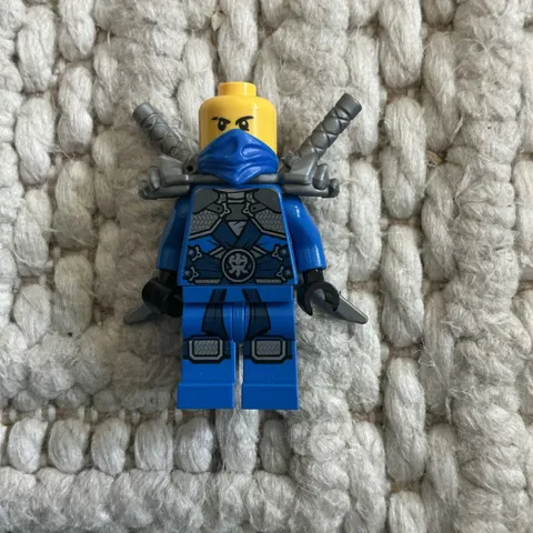Lego Ninjago Minifigure Jay - Rebooted with Stone Armor w/ Katanas njo232!