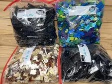 Lego Lot Of 8.875 Lbs Misc Small Pieces As Is Black Brown Tan Blue Green Mixed