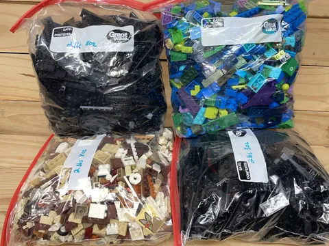 Lego Lot Of 8.875 Lbs Misc Small Pieces As Is Black Brown Tan Blue Green Mixed
