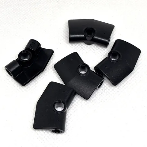 LEGO Parts - Black Technic, Panel Curved # 3 2 x 3 x 1 Angled - No 2457 - QTY 5